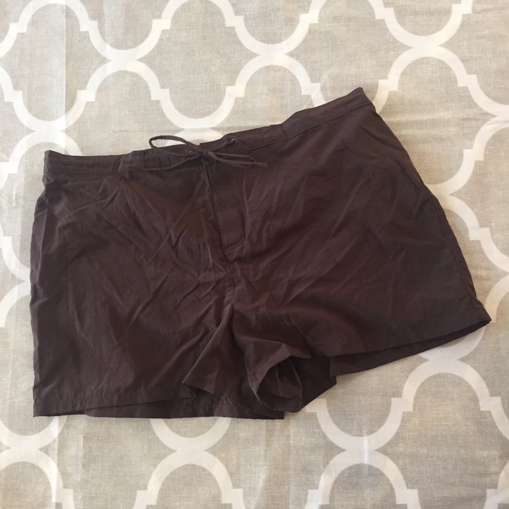 Aqua Couture Brown Swim Shorts - Sz 18